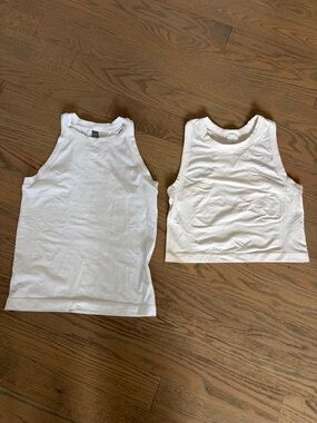 White Women’s Activewear tops by Joe Fresh & Old Navy